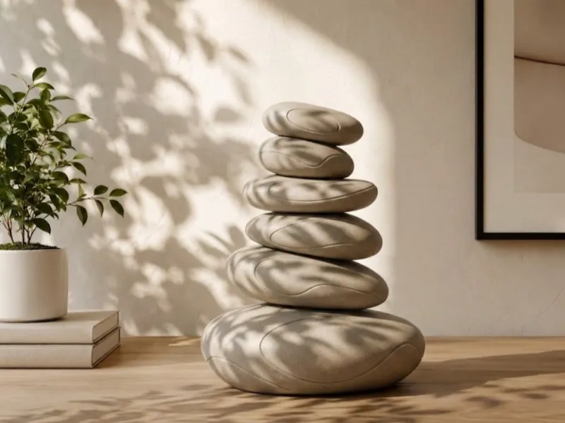 Balanced Stones Totem Sculpture