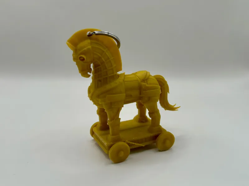 Figurinha Chaveiro Cavalo de Troia