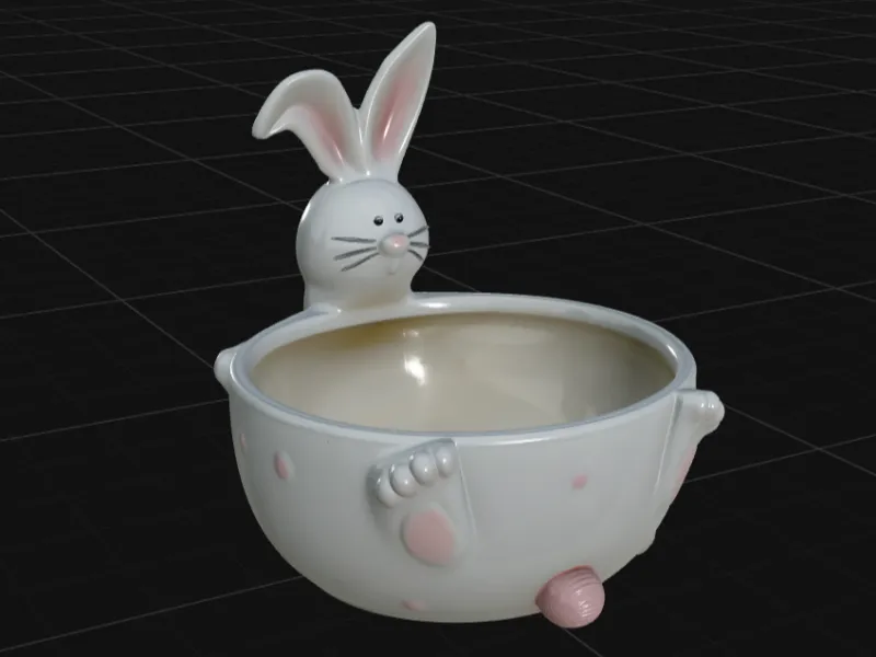 Cute Bunny Bowl | Rabbit-Shaped Easter Candy Bowl