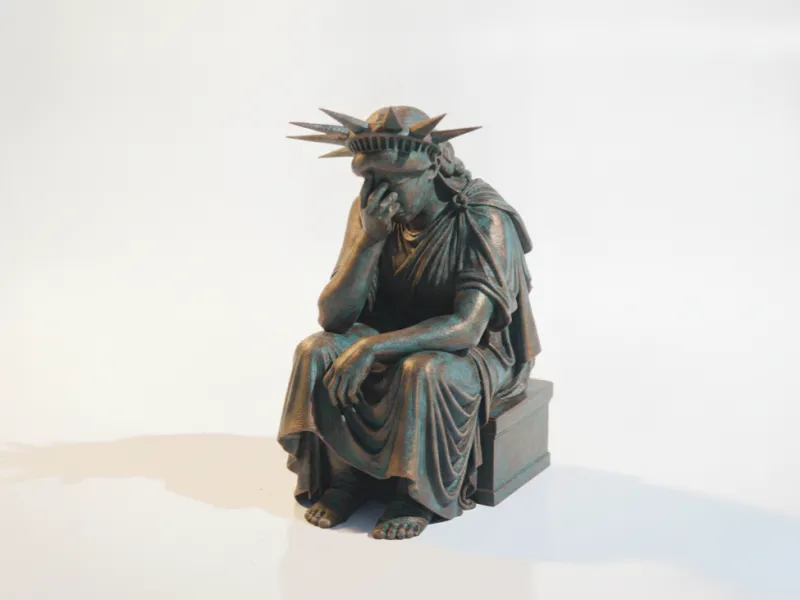 Sad Liberty Statue Miscellaneous 3D Printable