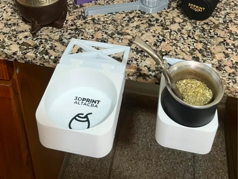 Porta-mate/Porta-vaso para escritório, ajustável