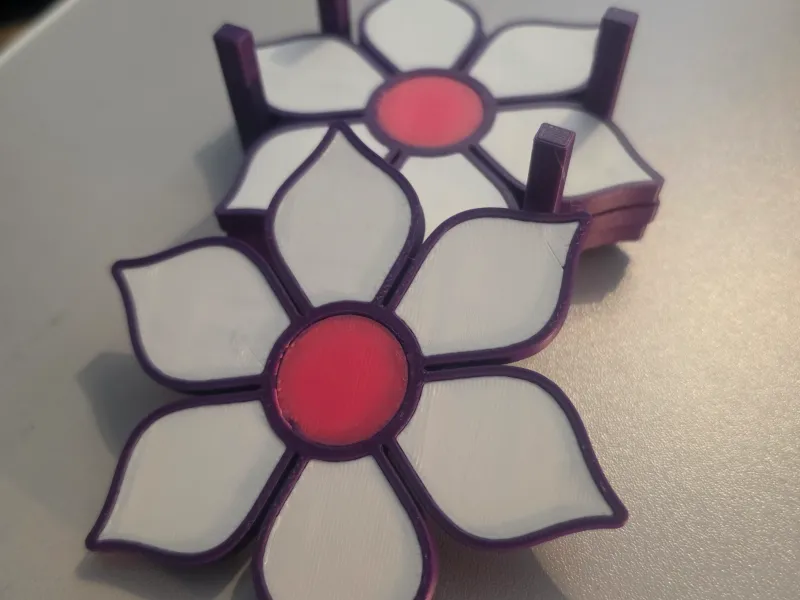 Blushing Blossom coaster set