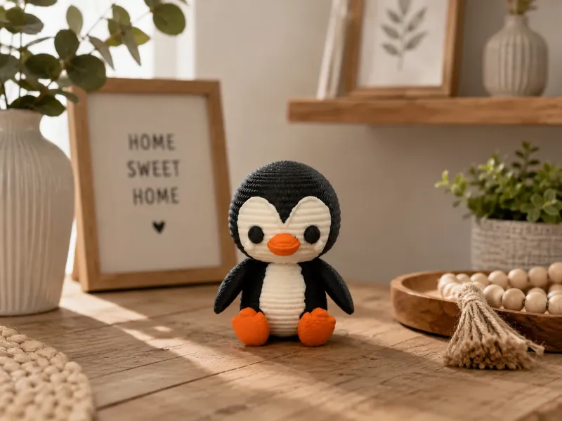 Pinguim Bebê Fofo - Decoração Adorável de Pinguim