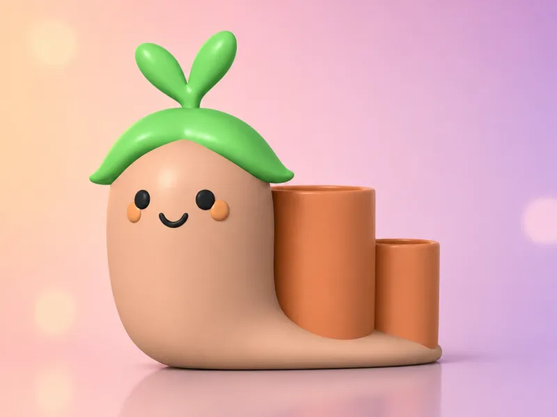 Snail Pen Holder