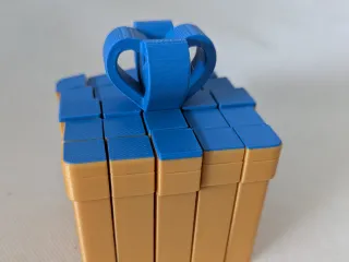 Present Gift Box Sliding Fidget Cubes