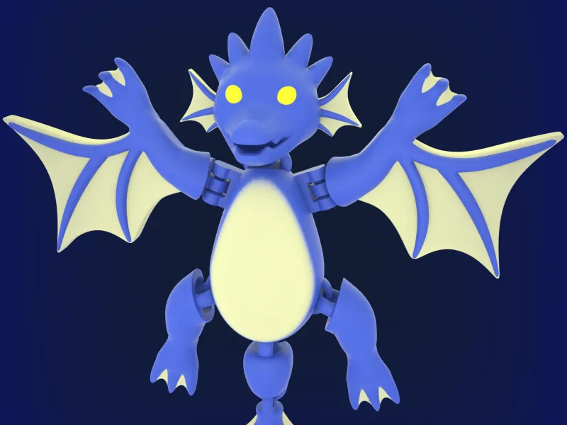 Flexy Water Dragon – Articulated FDM Model