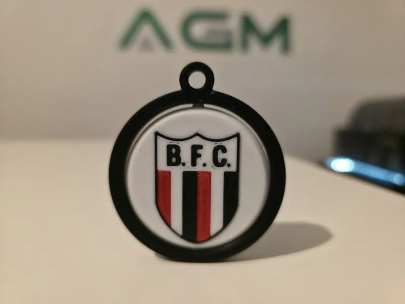 Botafogo-SP - Chaveiro Giratório Print-in-Place