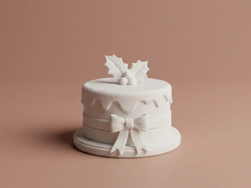 Christmas Holly Cake – Festive Cake Decoration