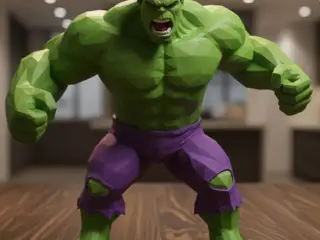 Hulk v2 - low poly