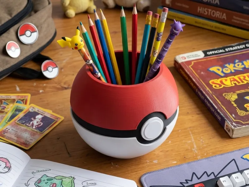 portalápices  pokebola