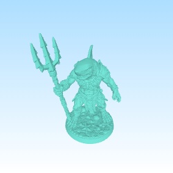 Shark humanoid guard for tabletop or rpg-0