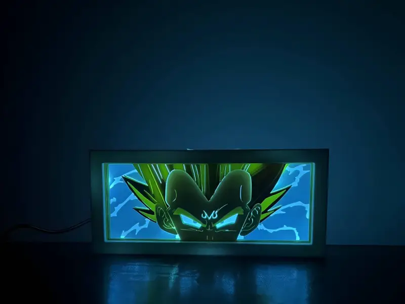 Majin Vegeta - Scatola Luminosa a LED NESSUN AMS RICHIESTO