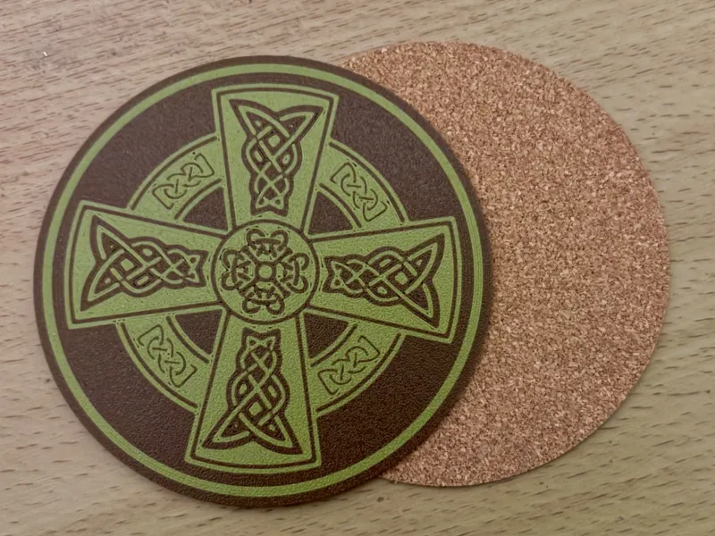 Irish Celtic Cross Coaster