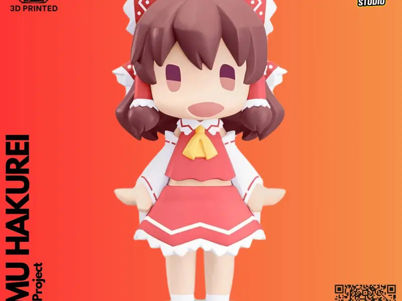 Hello Chibi Reimu Hakurei 3D Model