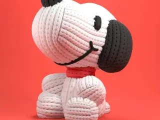 knitted Snoopy
