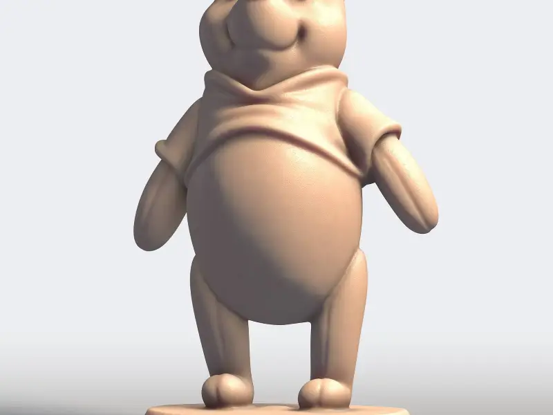 Winnie the Pooh with Honey Pot - Cute 3D Printable STL