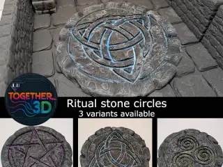Ritual Stone circles - different variants - D&D scenery