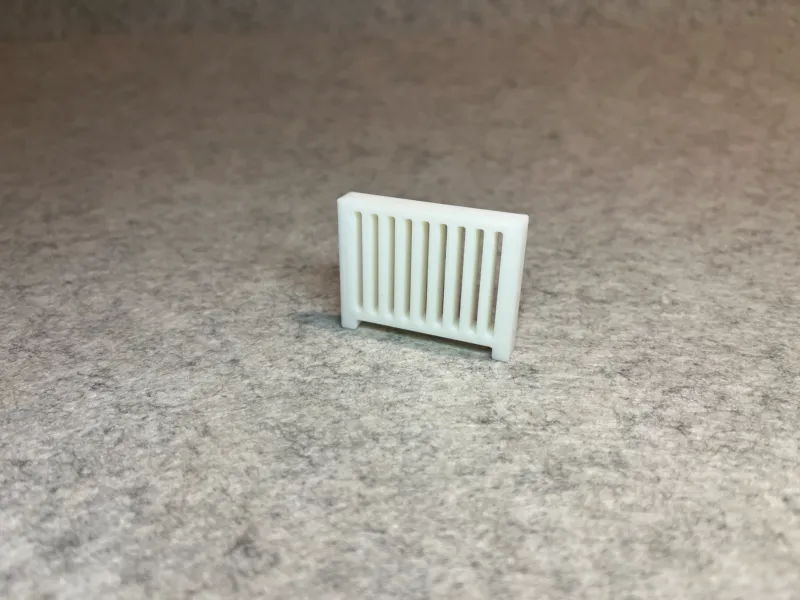 Dollhouse radiator heating element miniature house