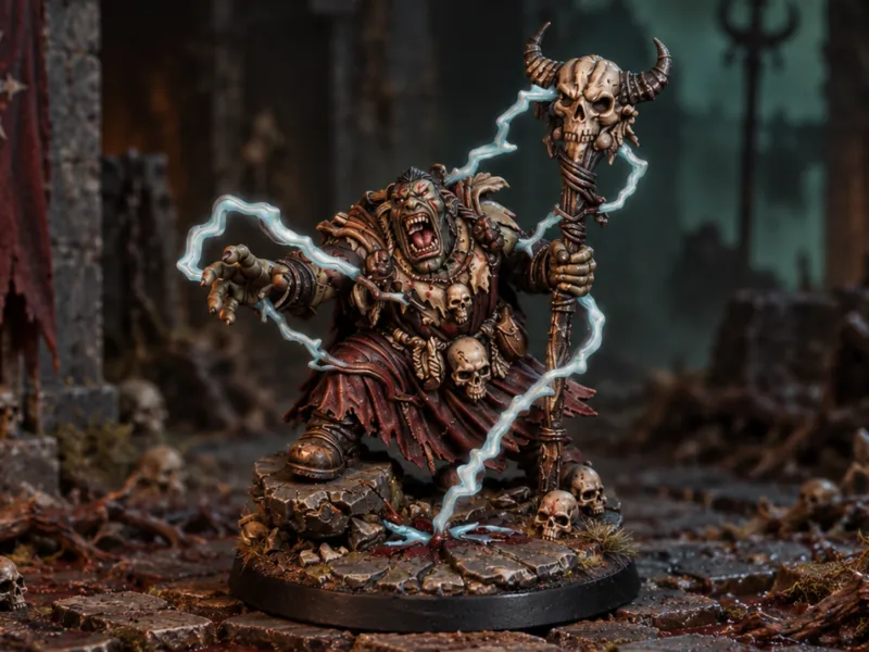 shaman orc howling a spell