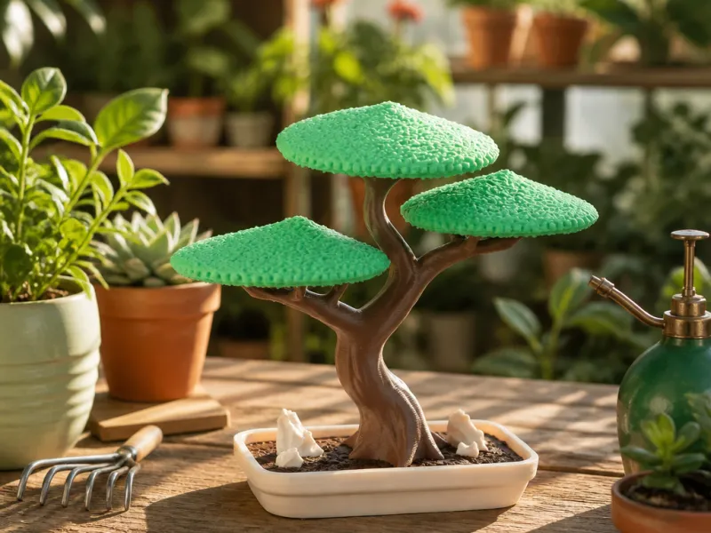 Bonsai Tree in Pot - Cute Minimalist Design