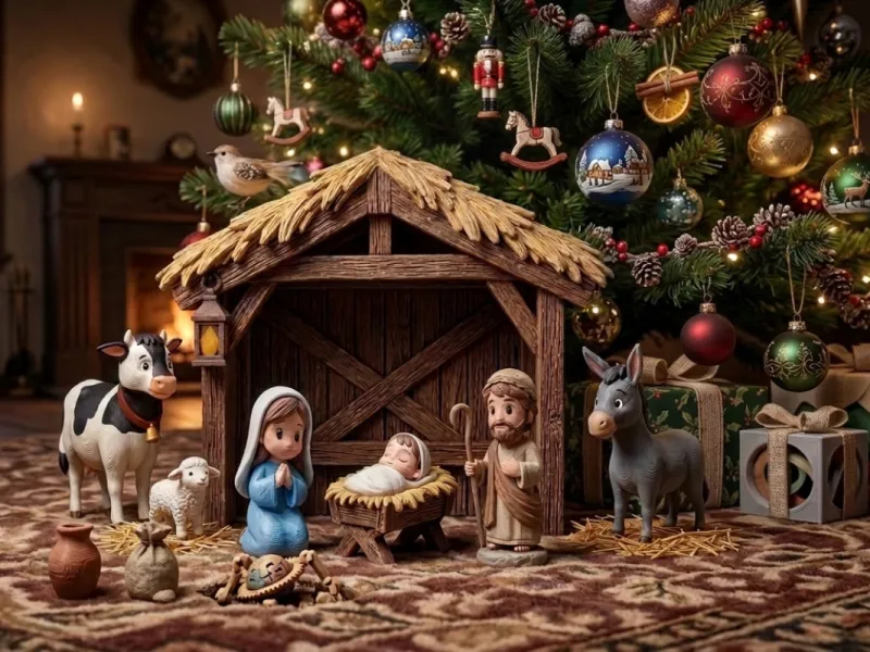 Modulare Weihnachtskrippe