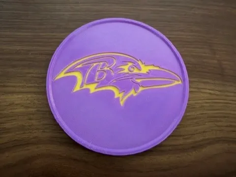 Sottobicchiere, Piatto, Collezione Baltimore Ravens