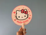 漫画风kt 扇子 hellokitty-0