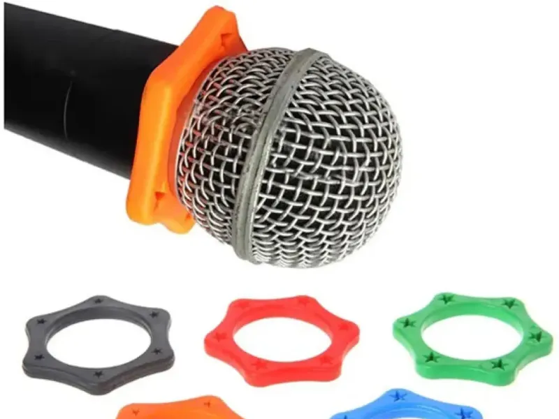 Anti-rolling ring for microphone