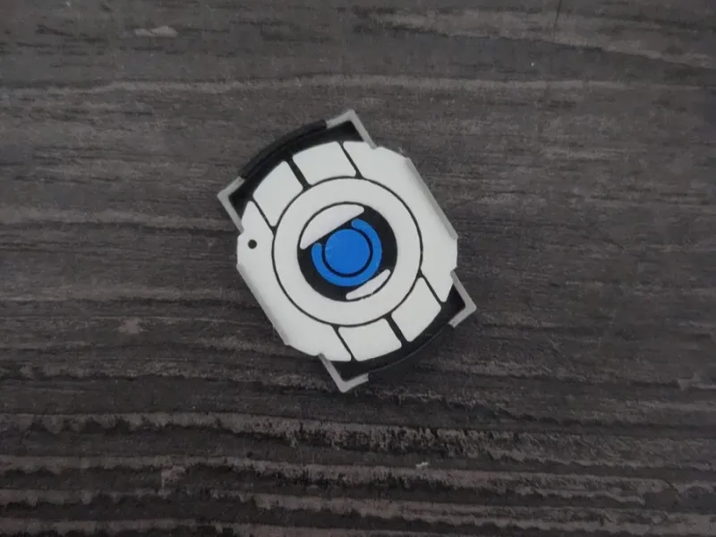 Portal 2 Wheatley 2D-Kunstwerk/Anhänger