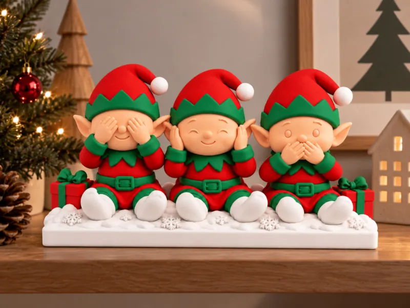 3人の賢いクリスマスのエルフ | 悪を見ず、聞かず、語らず | ams