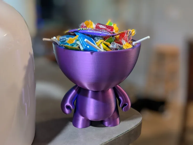 Bowl Head Figure - Storage Container