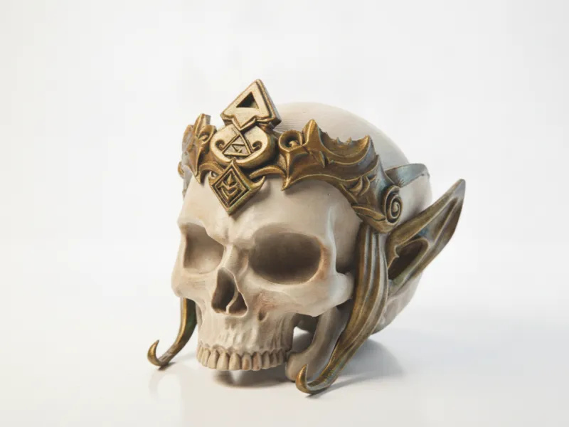 Princess Zelda Skull Fantasy Gaming 3D Printable