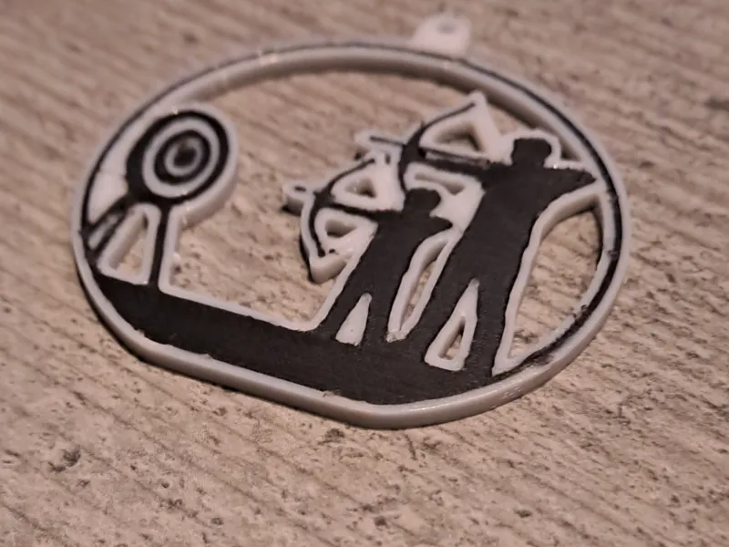 Archer father son keychain