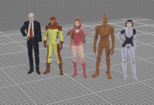 Invincible - Teen Team Model Pack