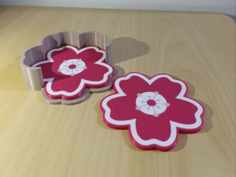 Flor de cerezo posavasos