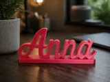 Custom Name Stand – Elegant Script Desk Decor 3D-0