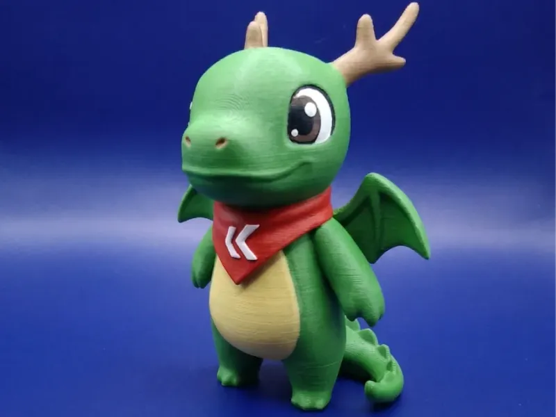Figura di Konqi - Mascotte di KDE