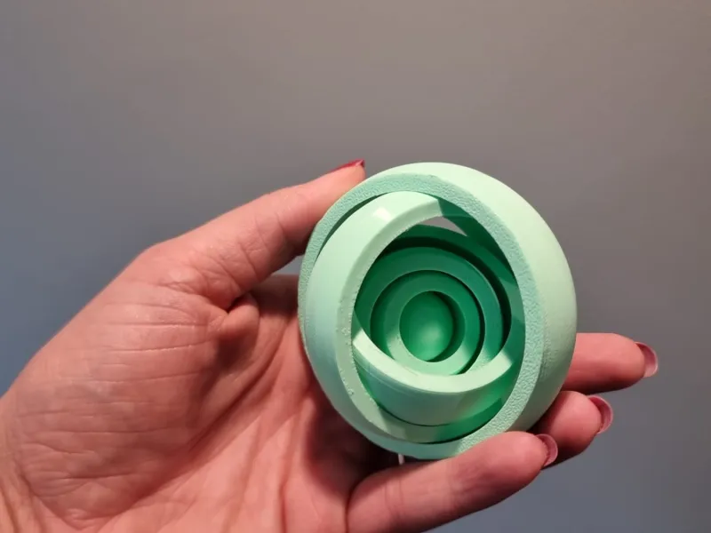 Gyroid fidget spinner