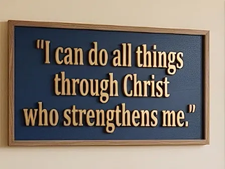 Christian Wall Art – “I Can Do All Things Through Christ Who