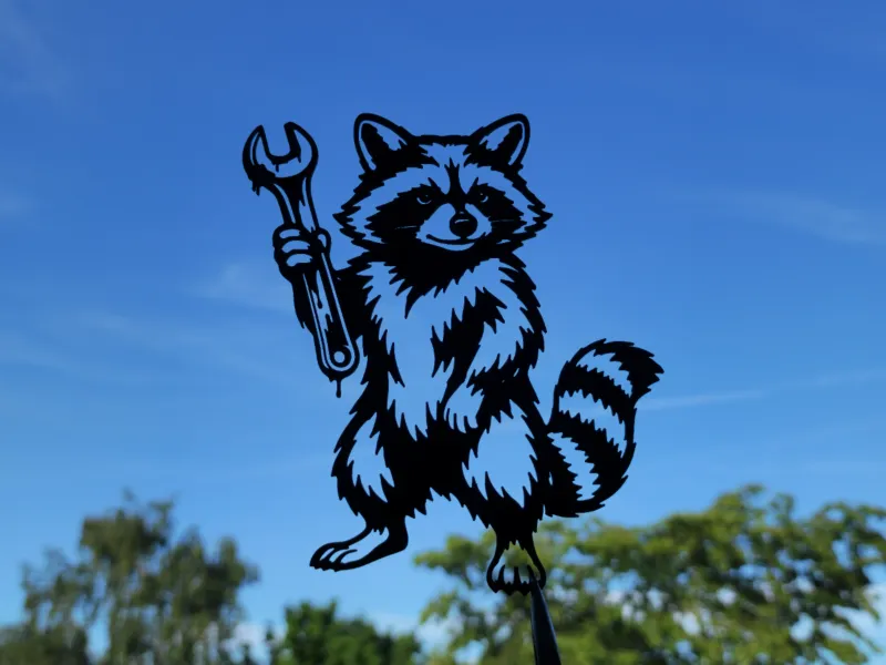 Mechanic Raccoon Wall Art Decor