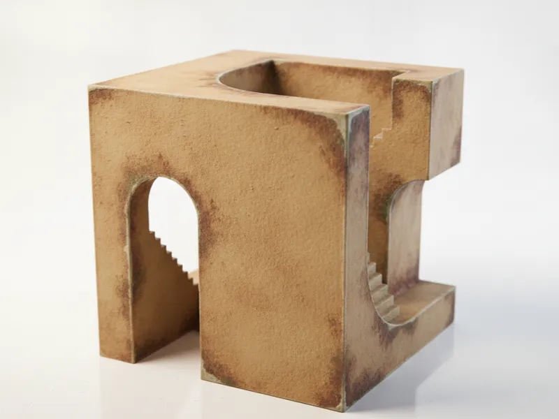 Abstract Stair C Architectural Sculpture 3D Printable
