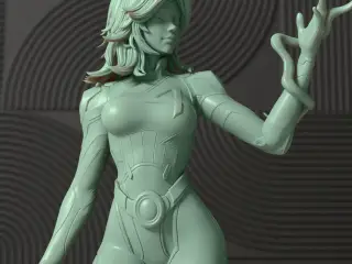 Invisible Woman Fan Art Sculpture