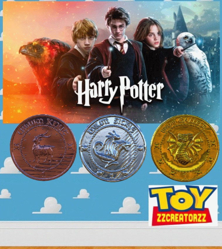 trilogía de monedas Harry Potter
