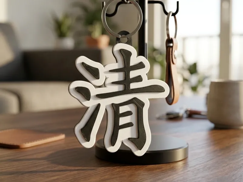 Klarheit, Kanji, Schlüsselanhänger