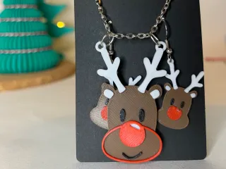 Rudolph Reindeer jewellery set