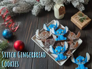 Stitch Gingerbread Cookie (Magnet+Ornament Option)