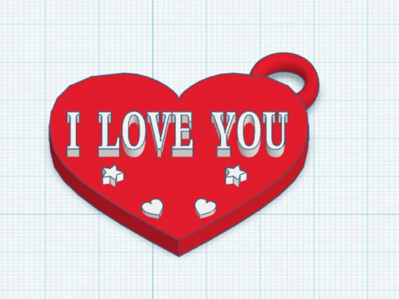 キーホルダー「I LOVE YOU」