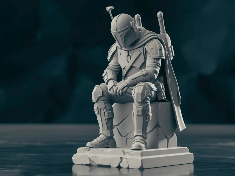The Mandalorian - Contemplation Statue