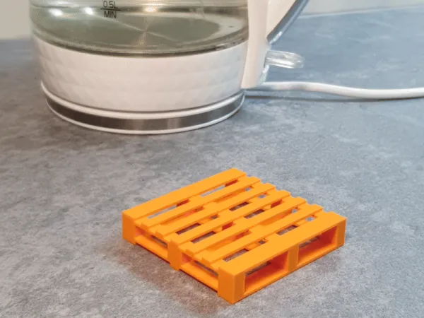 Sottobicchiere in stile pallet