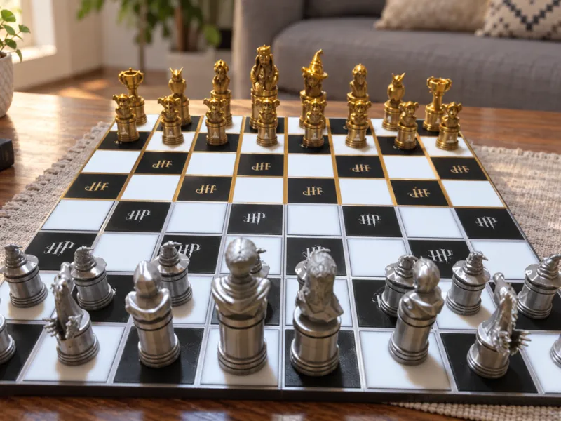 Jeu d'échecs Harry Potter coloré